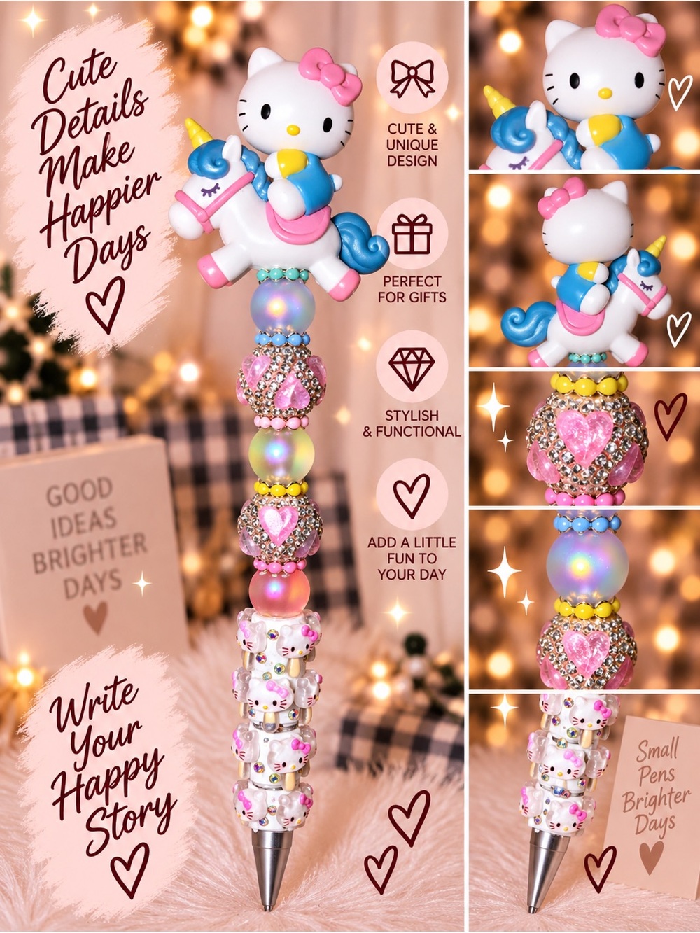 Hello Kitty Unicorn Sanrio Ballpoint custom pen
